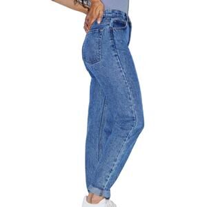 American Apparel High-Waist Jean, Medium Marble Wash, 28